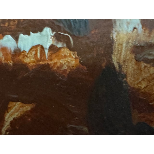 Post Impressionist 1980s Up Winter Dunes Post Impressionist Oil Painting For Sale - Image 3 of 7