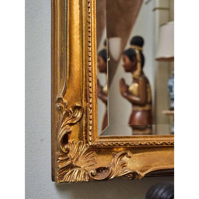 Antique Mirror in Gilt Frame For Sale - Image 3 of 9