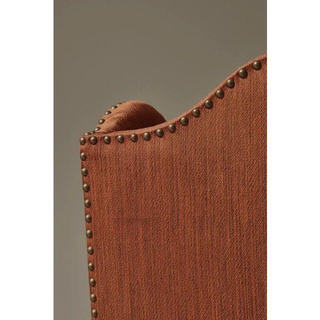 Wingback Lounge Chair in Oak and Wool, 1940s For Sale - Image 18 of 18