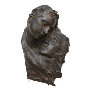 Fortini Cast Bronze Figural Relief Sculpture