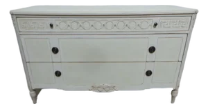 Gustavian Style Unique 3 Drawer Chest of Drawers