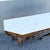 Mid 20th Century Vintage French Style Marble Top Wooden Console Table For Sale - Image 5 of 11