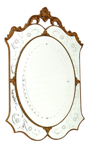 Italian Venetian Murano Glass Mirror, 1930