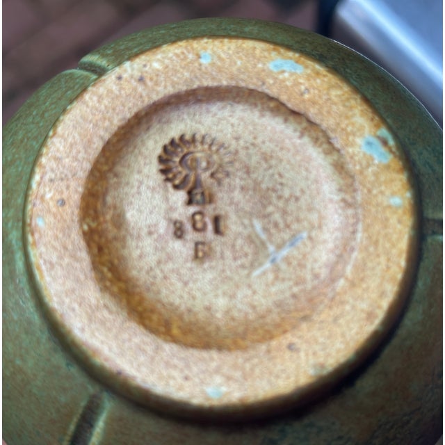 Arts & Crafts Rookwood Matte Green Vase 1906 For Sale In Philadelphia - Image 6 of 7