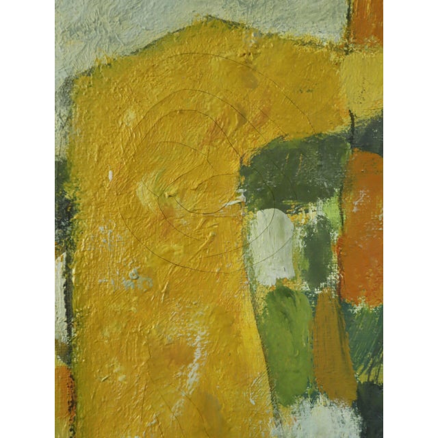 1970 Modernist 'Sunlit Forms' Vintage Swedish Original Abstract Geometric Oil Painting, Framed For Sale - Image 12 of 14