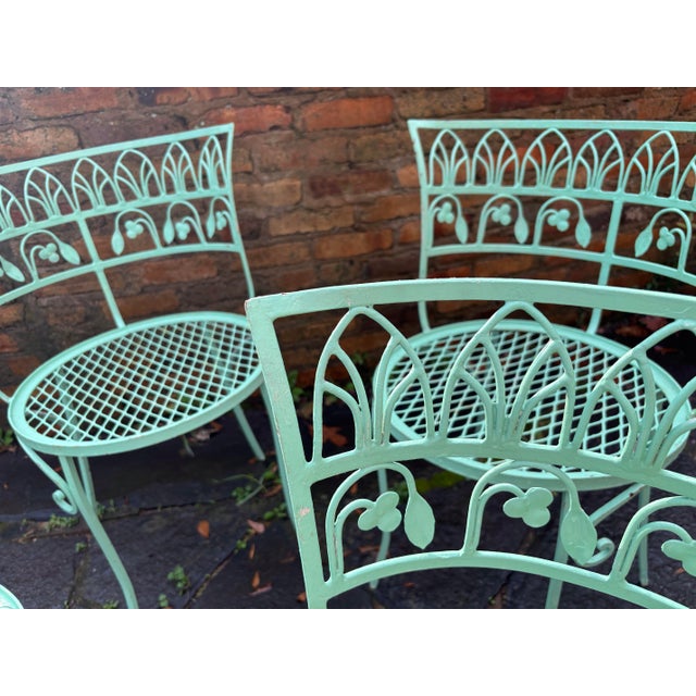 Coastal Mid 20th Century Salterini Pool Side Chairs, Set of 4, Attributed For Sale - Image 3 of 10