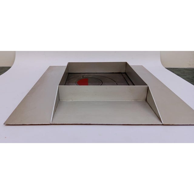 3D Optical Art Space Age Aluminum Multiple from Studiozero, 1970s For Sale - Image 9 of 11