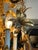 Vintage 1960s Italian Mid Century Hollywood Regency Six Light Gilt Floral Chandelier For Sale - Image 4 of 13