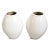 Asian Modern Vintage White Milk Oblong Ceramic Vase For Sale In Los Angeles - Image 6 of 8