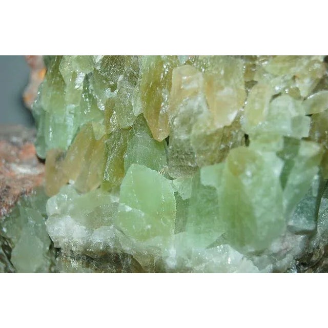 Metal Brazilian Calcite Table Lamps Green For Sale - Image 7 of 11