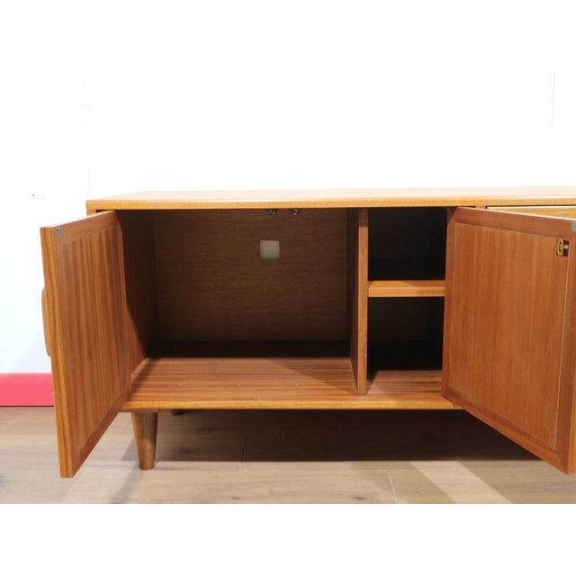 Mid Century Modern Vintage Teak Media Cabinet Credenza by G Plan Danish Style For Sale - Image 11 of 14
