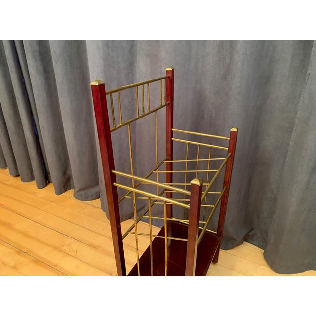 Brown Viennese Bookshelf in the style of Koloman Moser, Austria, 1900s For Sale - Image 8 of 13