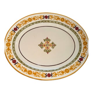 Williams-Sonoma Asolo Serving Platter 20" Oval Italian Pottery Rare For Sale