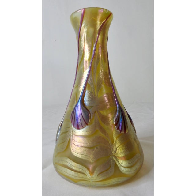 Art Nouveau Early 20th Century Loetz Phaenomen Genres Austrian Vase For Sale - Image 3 of 9