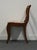 Mid 20th Century Vintage Antique Solid Mahogany Traditional Sheraton Duncan Phyfe Style Rose Back Dining Side Chair For Sale - Image 5 of 8