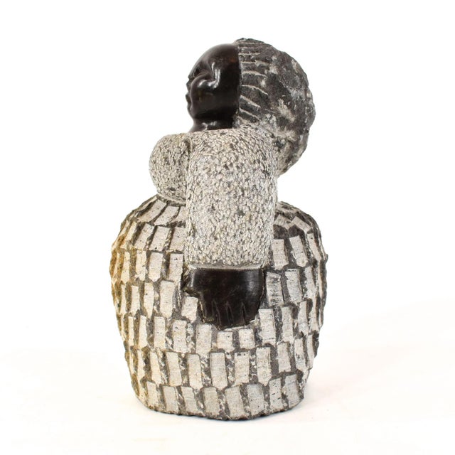 Early 20th Century Shona Stone Woman Sculpture In The Style of Colleen For Sale - Image 4 of 7