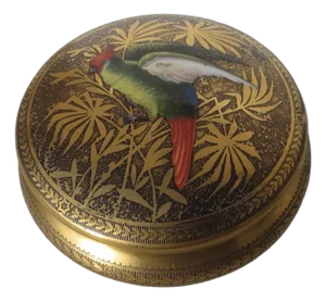 Limoge Porcelain Gilt Vanity Box