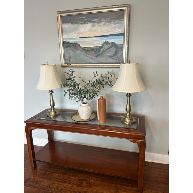 Vintage Stiffel Brass Table Lamps With Original Shades – Classic Baluster Form Traditional Lighting - a Pair For Sale - Image 12 of 12