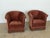 1940s Art Deco Danish Mohair Lounge Chairs with Channel Back, 1940s, Set of 2 For Sale - Image 5 of 9