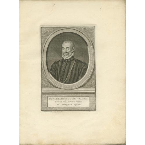 Houbraeken after Visscher, Dutch Portraits, Engravings, 1574, Set of 6 For Sale - Image 7 of 11
