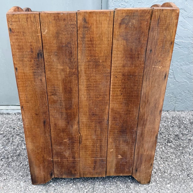 Brown Antique Rustic Storage Cabinet/Cupboard For Sale - Image 8 of 9