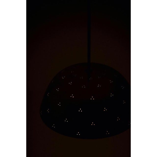 Pendant Lamp in Brass and Glass by Paavo Tynell, 1950s For Sale - Image 4 of 7