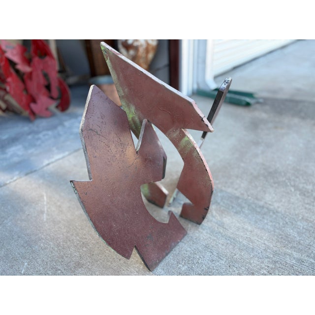 Green Abstract Steel Sculpture For Sale - Image 8 of 11