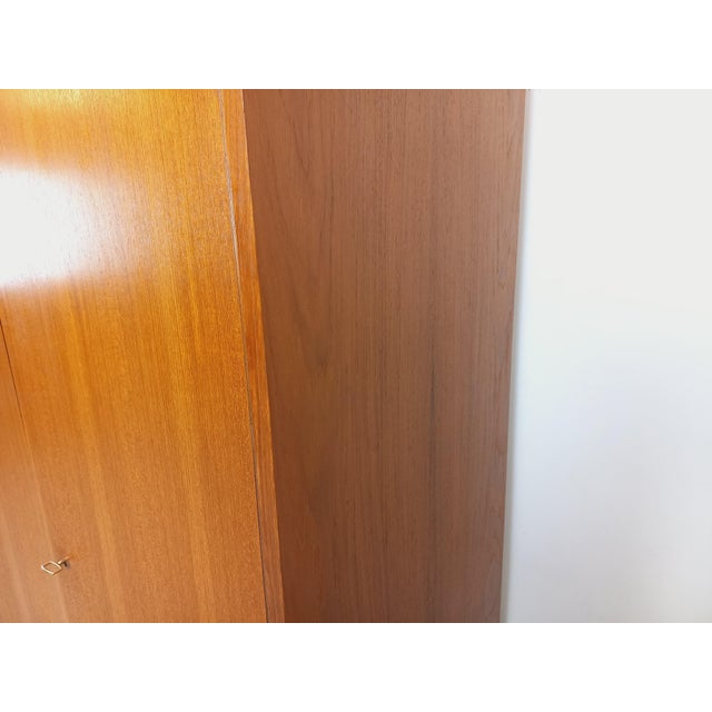 Mid-Century Scandinavian-Style Teak Wardrobe, 1960s For Sale - Image 13 of 16