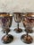 Traditional Set of 5 Italian Silver Plate Wine Goblets For Sale - Image 3 of 8