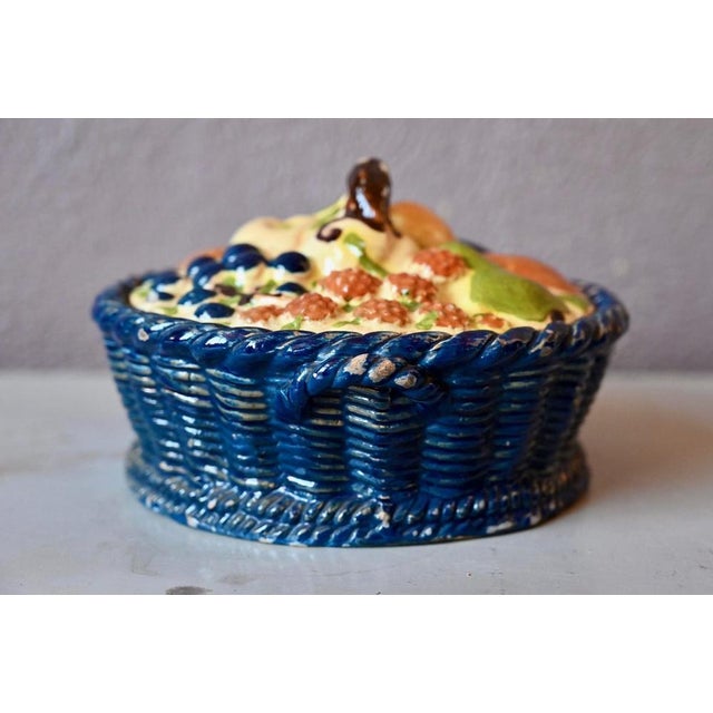 Vintage Soufflenheim Trompe LOeil Terracotta Covered Pot, 1920s For Sale - Image 13 of 14