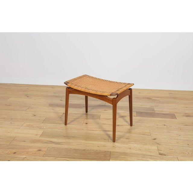 1960s Mid-Century Modern Teak Stool by Sigfrid Omann for Ølholm Furniture Factory, 1950s For Sale - Image 5 of 14