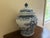 Chinoiserie Large Blue and White Porcelain Covered Jar For Sale - Image 4 of 10