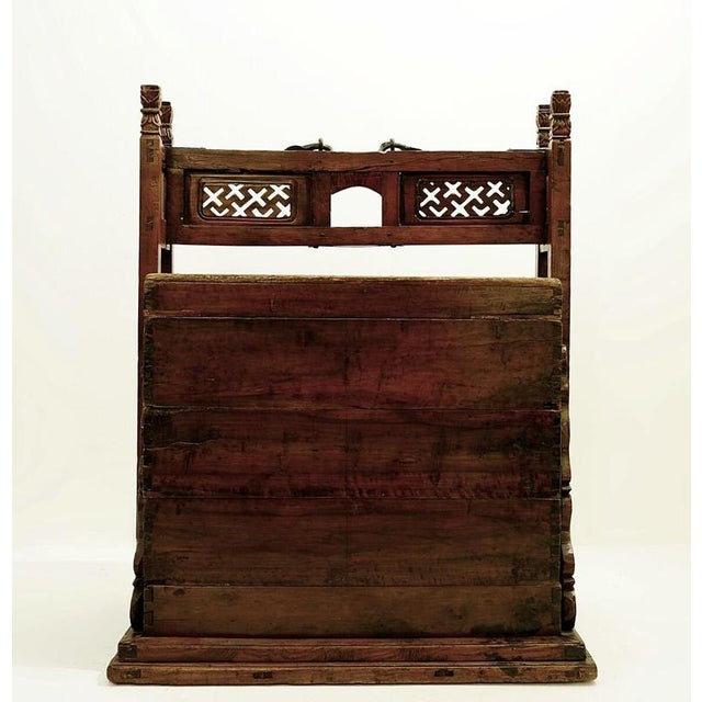 Wood Asian Chinese Dowry Trunk, 1900s For Sale - Image 7 of 14