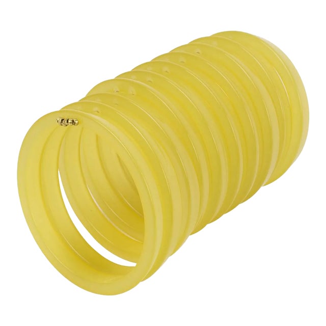 Jean Paul Gaultier Runway Spring 2010 Yellow Resin Multi-Band Bracelet For Sale
