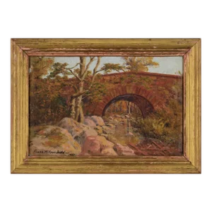 Monticello Bridge - Napa - Putah Creek Landscape by Frank Willson Judd