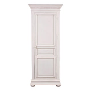 Country French Provincial Painted Bonnetière Storage Cabinet For Sale