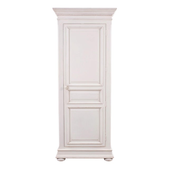 Country French Provincial Painted Bonnetière Storage Cabinet For Sale