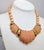 Napier Vintage 1985 Signed Napier Pink "Sherbet" Molded Lucite Collar Necklace For Sale - Image 4 of 11
