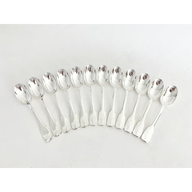 Late 19th Century Antique French Christofle Teaspoons - Set of 12 For Sale - Image 5 of 8