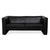 Visavis Two-Seater Sofa in Black Leather from Brühl For Sale - Image 15 of 15