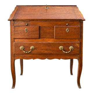 19th Century Louis XV Style Walnut Secretary For Sale