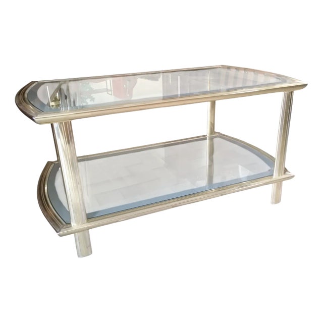 Vintage Low Coffee Table, 1980s For Sale