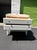 White Display Cabinet With Gray and White Marble Top and Tiered Shelves For Sale - Image 4 of 5