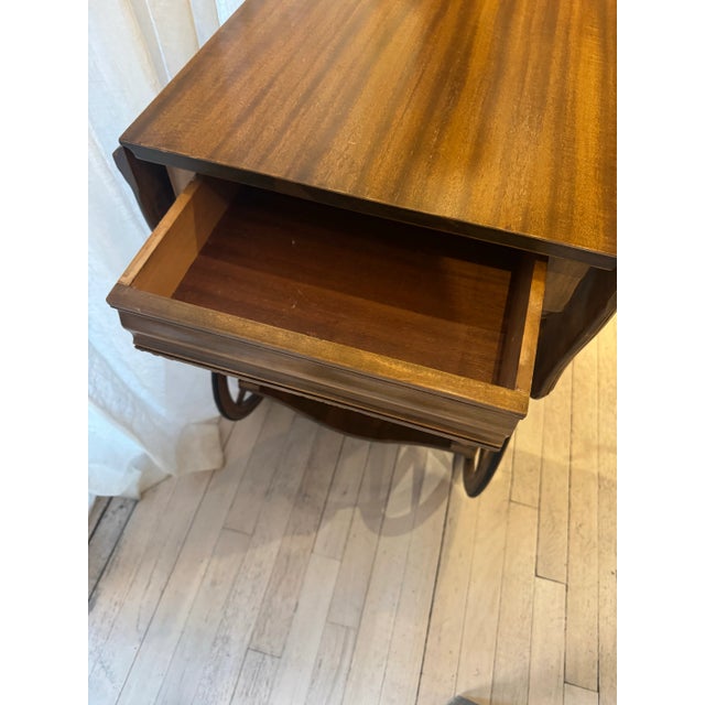 Americana Wood Bar/Dessert Cart For Sale - Image 9 of 10