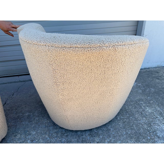 Pair of Vladimir Kagan for Weiman Nautilus Swivel Chairs For Sale - Image 13 of 14
