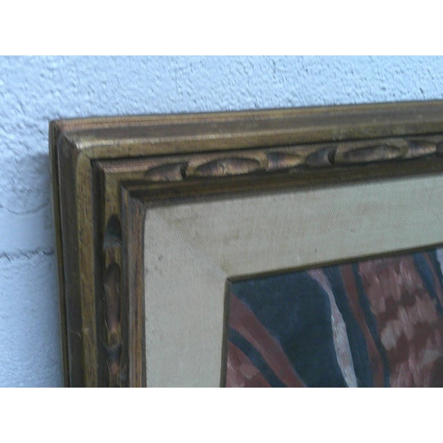 Vintage Mid‑Century Modern Still Life With Earthenware and Gourds For Sale In Los Angeles - Image 6 of 8