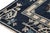 Antique Chinese Art Deco Rug in Navy Blue With Pictorial Patterns by Rug & Kilim For Sale In New York - Image 6 of 7