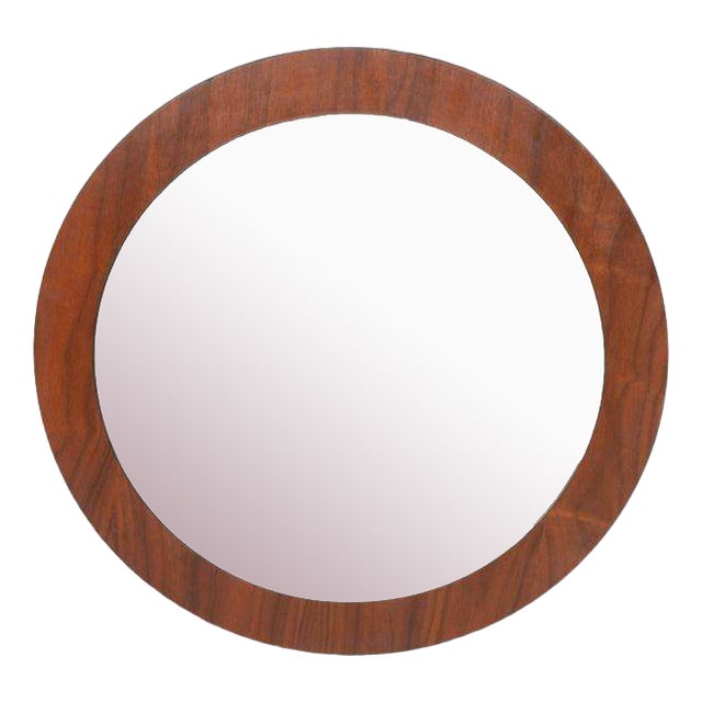Vintage Wall Mirror in Walnut For Sale