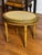 French French Louis XVI Style Tabouret Stool With Cane Top and Green Painted Accents, Early 20th C. For Sale - Image 3 of 18