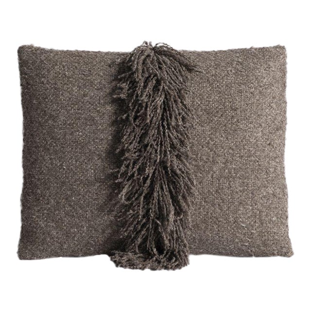 Lancaster Signature Fringe Pillow in Berber Stone For Sale